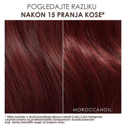 Poređenje Moroccanoil šampona i kondicionera za farbanu kosu